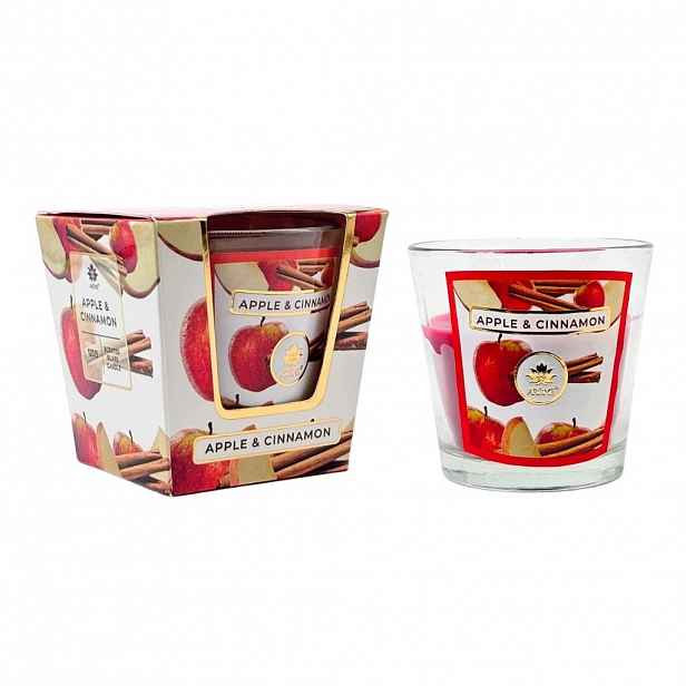 Vonná svíčka Apple & Cinnamon 120 g, 12 ks