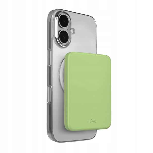 Magnetická ultratenká powerbanka 4200 mAh Usb-c MagSafe zelená