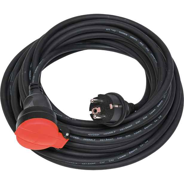 Kabel prodlužovací gumový spojka DEK PR325 25 m 1,5 mm2 IP 44