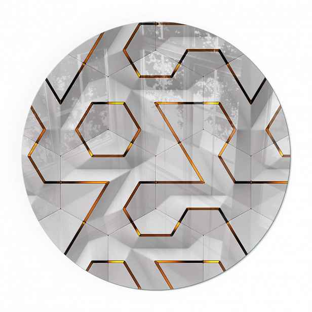 TULUP PODLOŽKA POD KRB Ø 60 cm - Geometrický 3D vzor