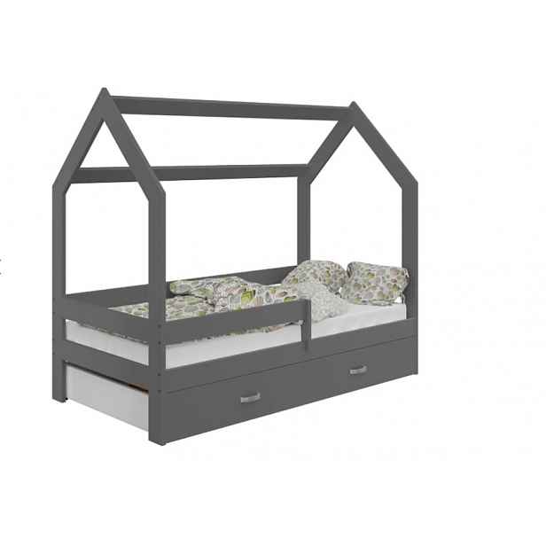 Dětská postel SPECIOSA D3 80x160, šedá