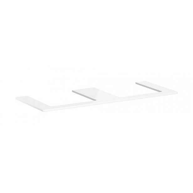 Deska pod umyvadlo Hansgrohe Xelu Q 136x1,6x55 cm bílá lesklá 54099050