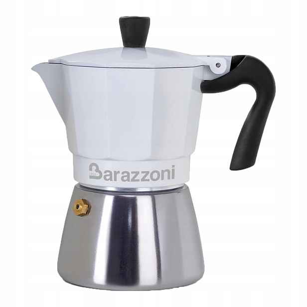 Indukční kávovar na espresso Moka 3 šálky Ocel Barazzoni Moka Ibrida