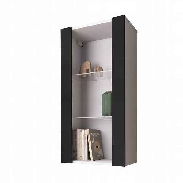 komodee Tivoli Závěsná vitrína Vertical 100 Bílo-Černá