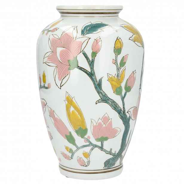 Váza Na Květiny Kytice Tulipánů Keramická Bílá Velká Do Domu Obývacího Pokoje 30 cm