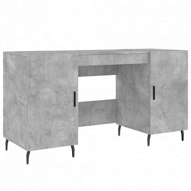 vidaXL Psací stůl betonově šedý 140 x 50 x 75 cm kompozitní dřevo
