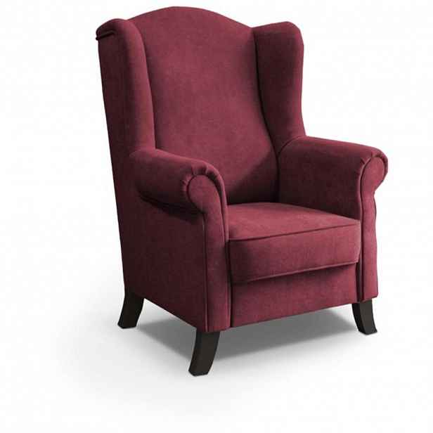 Beautysofa KŘESLO UŠÁK Leonardo bordó
