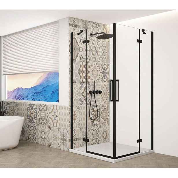 Gelco Trinity - Sprchový kout 110x100 cm, čiré sklo/černá GT2210-11C-B