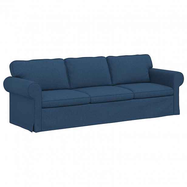 vidaXL Pohovka Modrá 245 x 82 x 80 cm textil