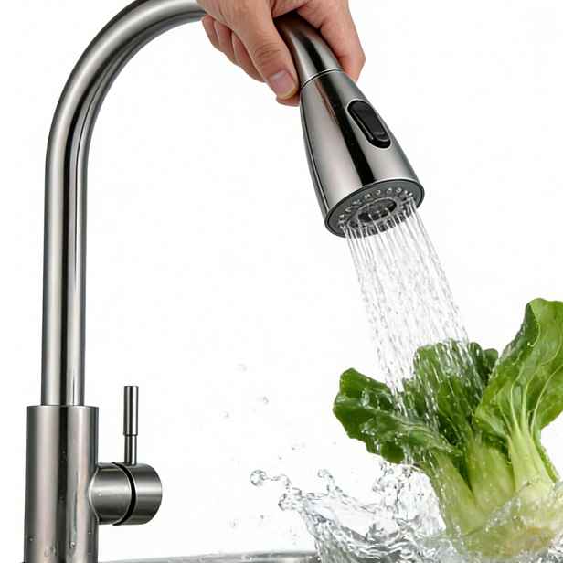 Kuchyňská Baterie Vytahovací Sprcha Inox Flexibilní