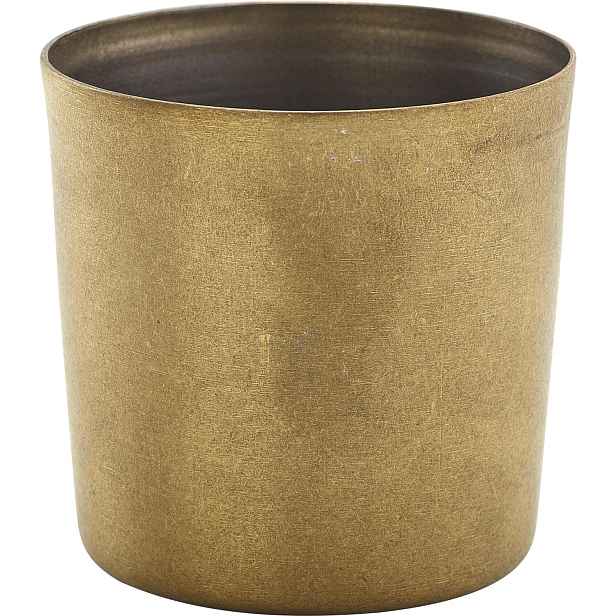 Genware Servírovací miska nerezová, výška: 83 mm, průměr: 85 mm, zlatá