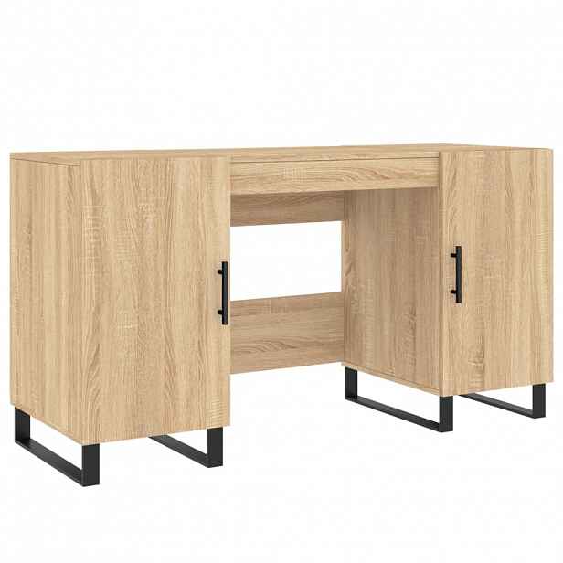 vidaXL Psací stůl dub sonoma 140 x 50 x 75 cm kompozitní dřevo