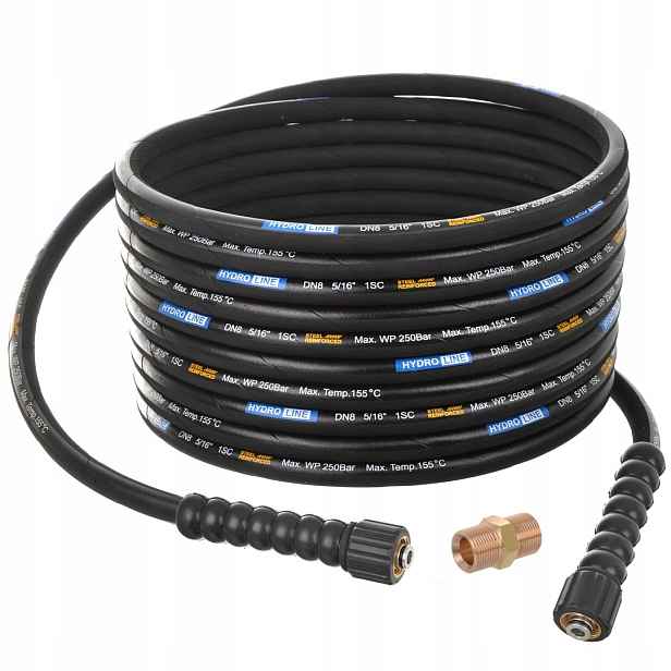 Hadice 50 m DN8 250BAR prodlužovací hadice pro myčku Karcher Hd Hds M22 M22 155°C