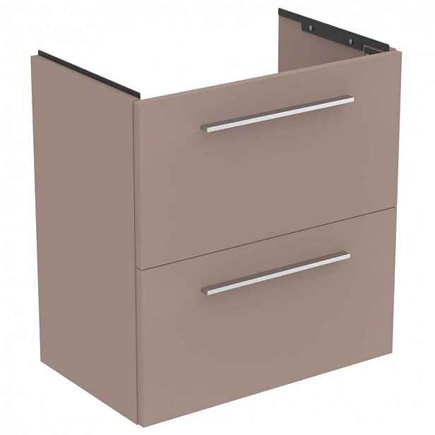 Ideal Standard i.Life S - Skříňka pod umyvadlo, 60x38x63 cm, 2 zásuvky, matná béžová T5293NH