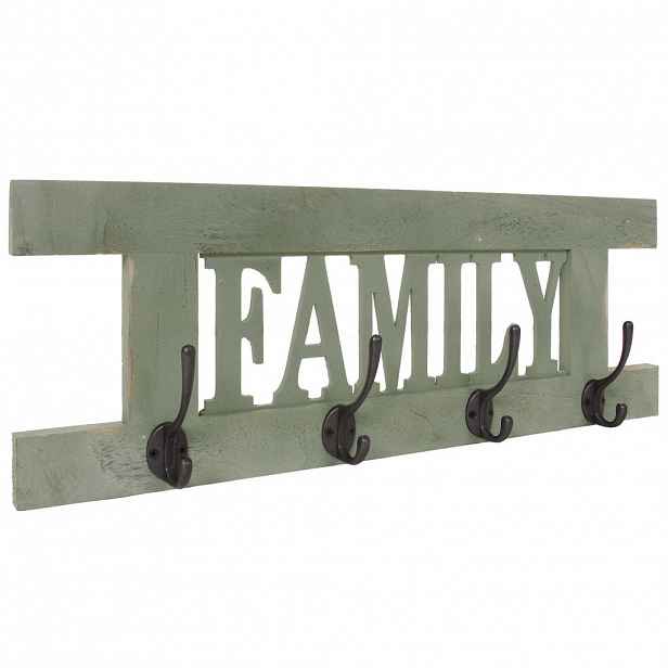 MCW NÁSTĚNNÁ SKŘÍŇ FAMILY SHABBY-LOOK Zelená
