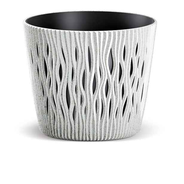 Prosperplast Květináč SCANDY ECO bílý, varianta 18,9 cm