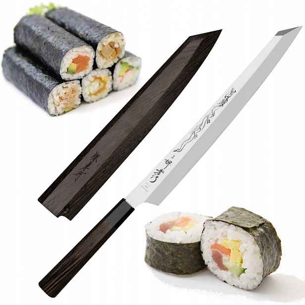 Sakai Takayuki Shoryu Honyaki VG-10 Japonský Nůž Kengata Yanagiba 30 cm