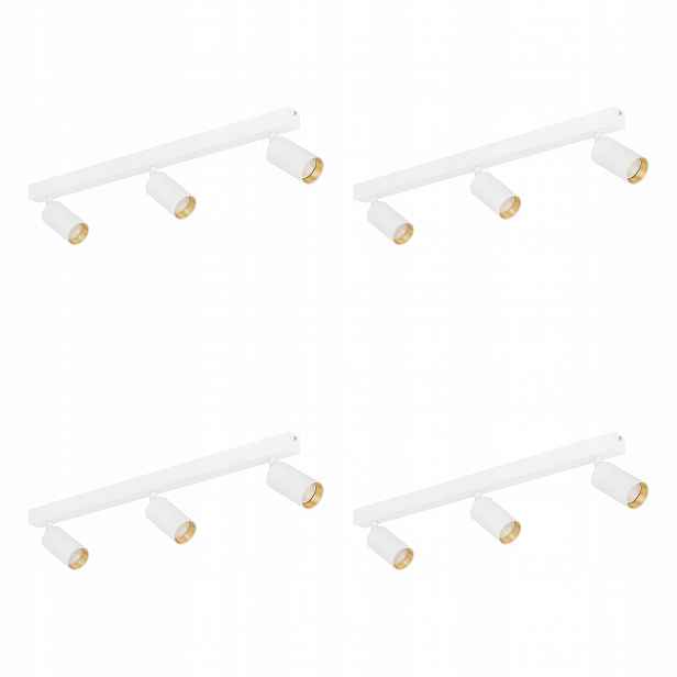 Tk Lighting Sada 4x spot reflektorová lampa Amis White 3 10796