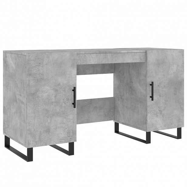 vidaXL Psací stůl betonově šedý 140 x 50 x 75 cm kompozitní dřevo