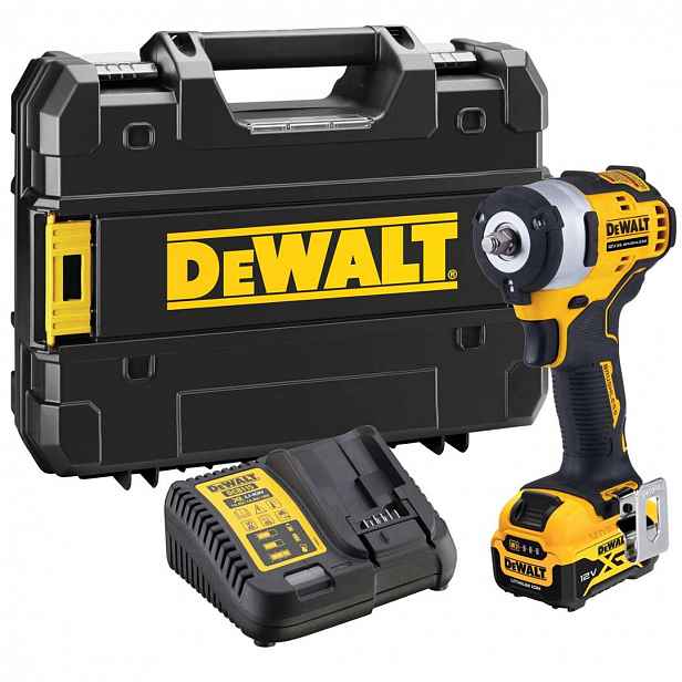 DeWALT - 12V AKU rázový utahovák, 1x aku 5,0 Ah XR, nabíječka DCF903P1