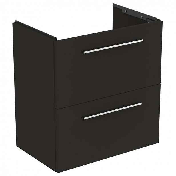 Ideal Standard i.Life S - Skříňka pod umyvadlo, 60x38x63 cm, 2 zásuvky, uhlově matná šedá T5293NV
