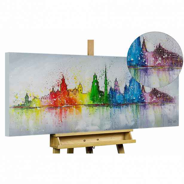 KUNSTLOFT OLEJOMALBA 120/60 cm, Město a architektura