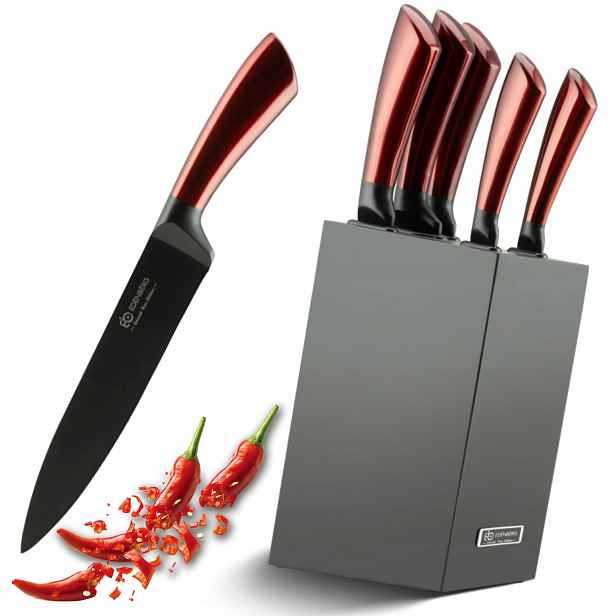 Sada nožů v bloku Edenberg Decorate Your Kitchen 5 ks