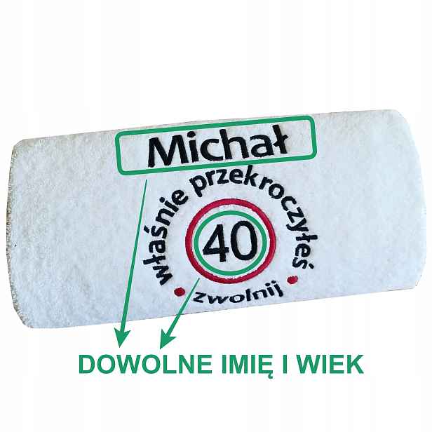 Skvělý dárek ke Každému Narozeninám 1-99 pro ženu, muže, originální ručník