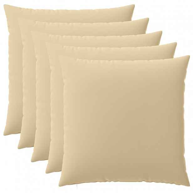 vidaXL Povlak na polštář 6 pcs HEERLEN Béžová 80 x 80 cm Polyester