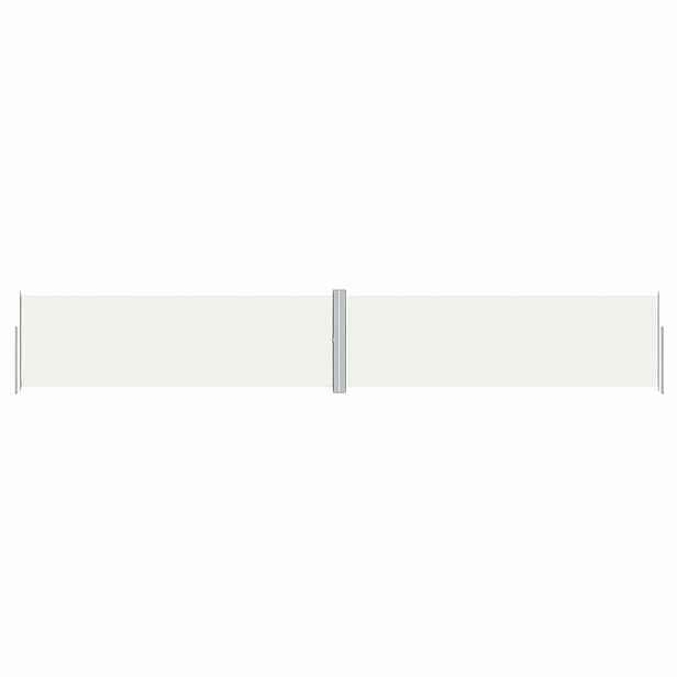 vidaXL Zatahovací boční markýza krémová 160 x 1 000 cm