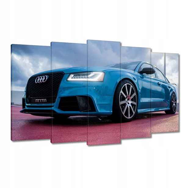 Obrazy 100x60 Modré Audi