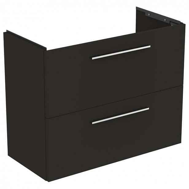 Ideal Standard i.Life S - Skříňka pod umyvadlo, 80x38x63 cm, 2 zásuvky, uhlově matná šedá T5295NV