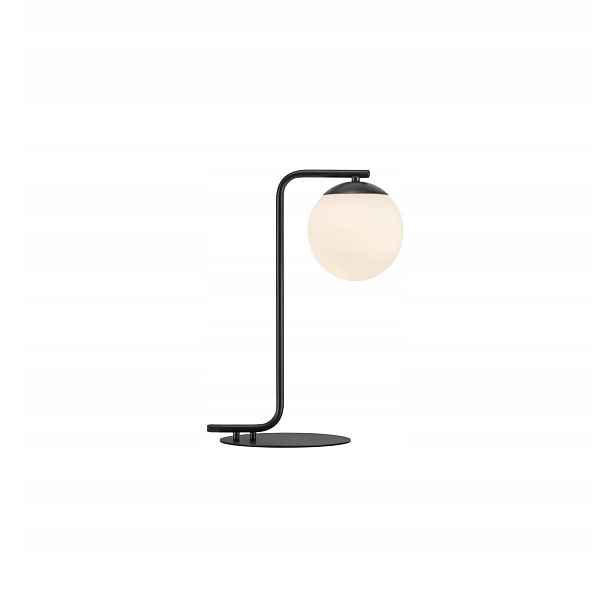 Stolní lampa Grant 1xE14 40Wmax Metal sklo Černá