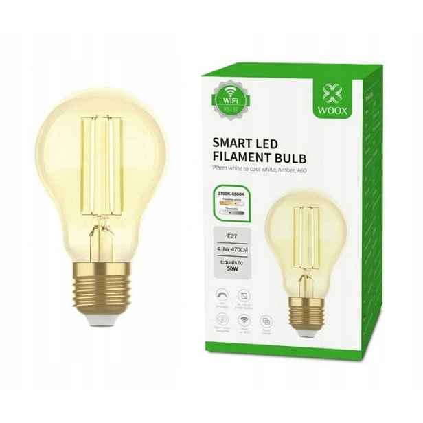 Woox R5137 Smart Retro žárovka E27 WiFi Filament A60