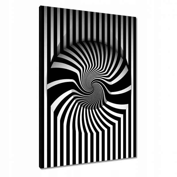 Obrazy 70x100 Abstrackja černobílá