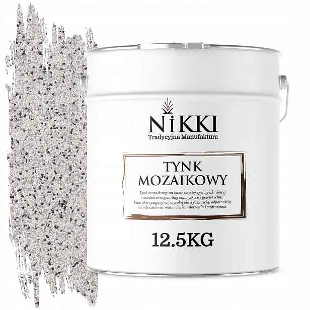 Mozaiková Pryskyřičná Omítka 12,5 Kg Vnitřní Vnější Barva Šedá Světlá M31