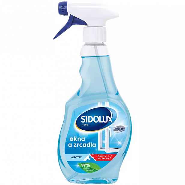 Sidolux window nano code artic na okna skla a zrcadla s nano technologií rozprašovač 500 ml