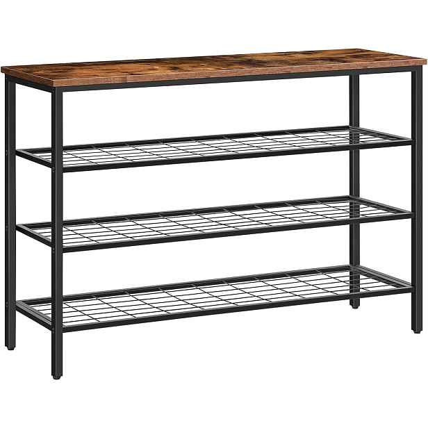 Botník Vasagle Serano 100 cm hnědý/černý