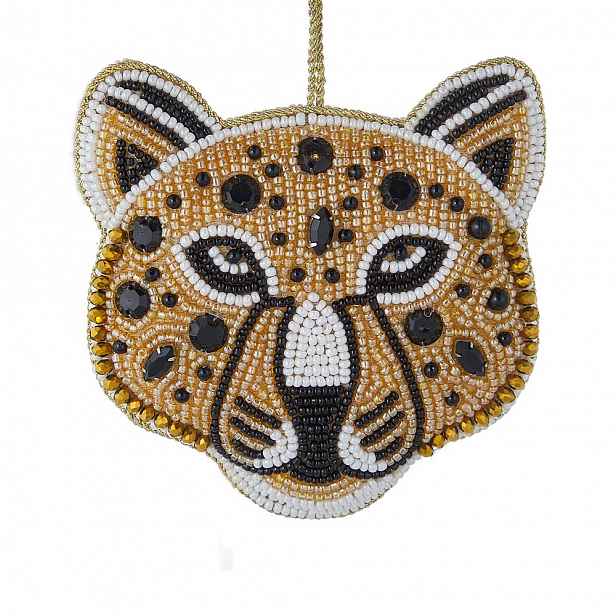 HANG ON Ozdoba s perličkami leopard