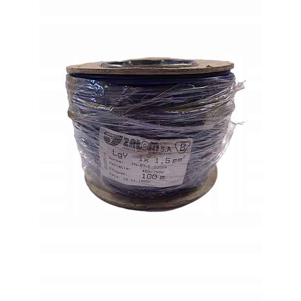 Jednožilový instalační kabel typu LgY 1x1,5
