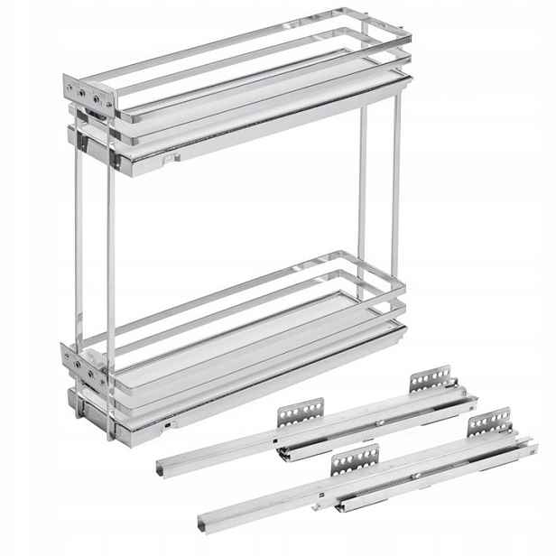 Koš Cargo Do Skříňky 15 Movix Pro 15 CM S Tlumením Dovírání Bílý/chrom Boční Levý