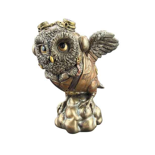 Letecká figurka sova z kolekce steampunk Veronese WU77781A4