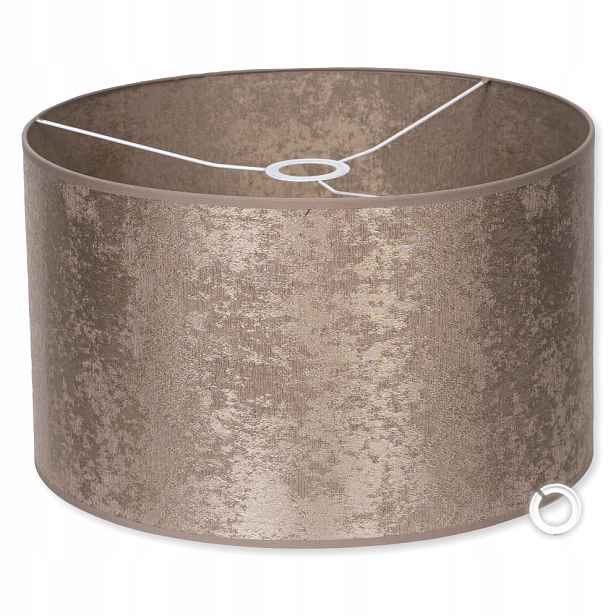 Moderní Stínidlo 40 cm 25 cm Hnědé Zlaté stínidlo Cerlux Saranda Lampa Válec