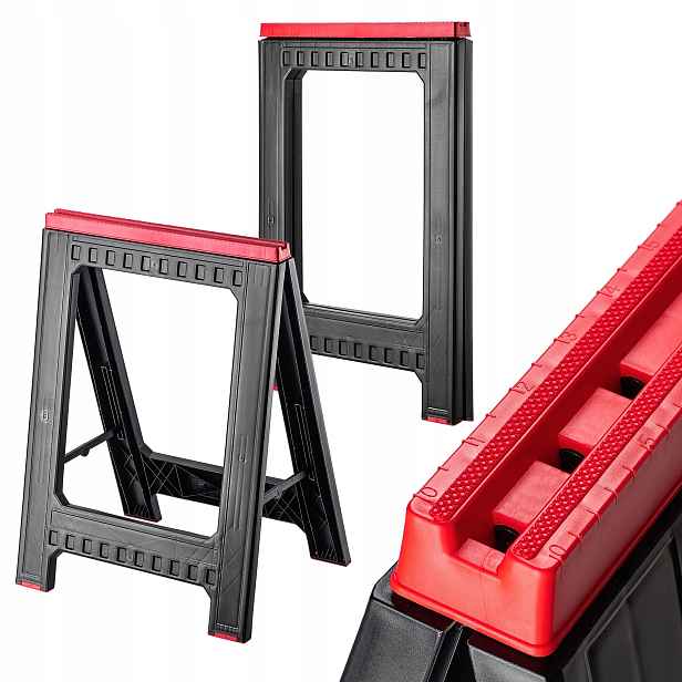 Pracovní Kozlík Skládací Kobylka Dílenská Silný Stojan Sada 2x 350 kg