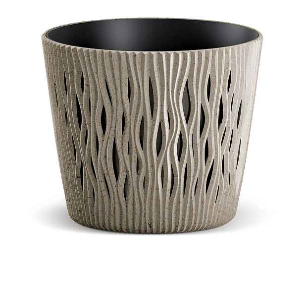 Prosperplast Květináč SCANDY ECO natural hnědý, varianta 22,5 cm