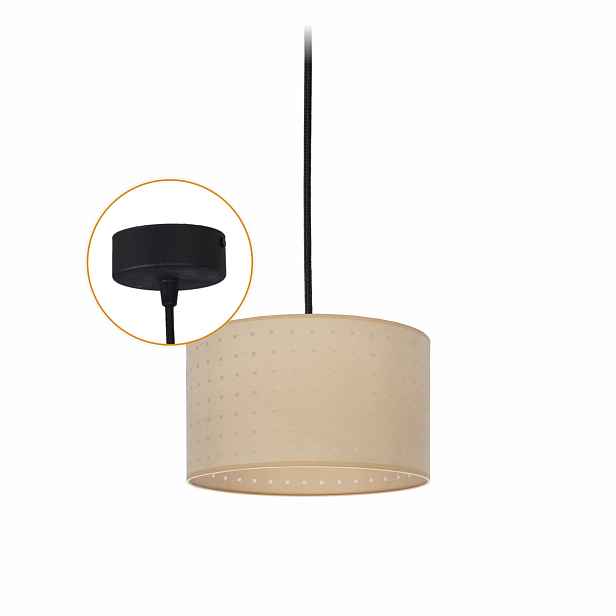 stropní svítidlo Led Závěsná Lustr 60 W Béžová do obývacího pokoje Stínidlo E27