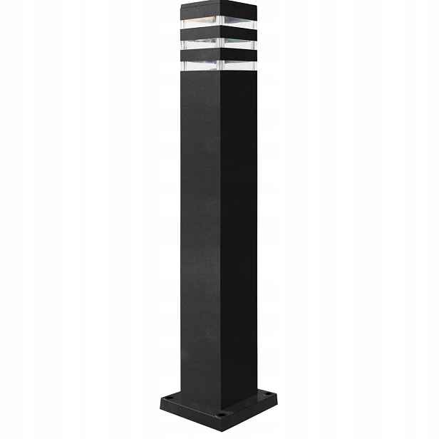 Venkovní stojací zahradní lampa grafitová s pruhy, moderní, 74 cm Polux