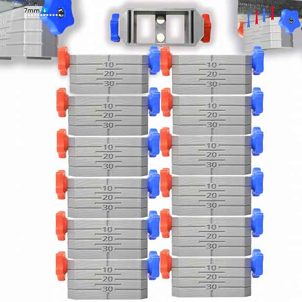 12 x Držák pro vyrovnání zavěšeného stropu Magnetic Grip Short CD60 Es