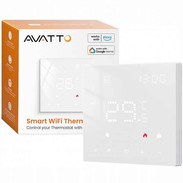 Rozbaleno! Termostat WT400S-3A-W WiFi pro podlahové vytápění 600 W
