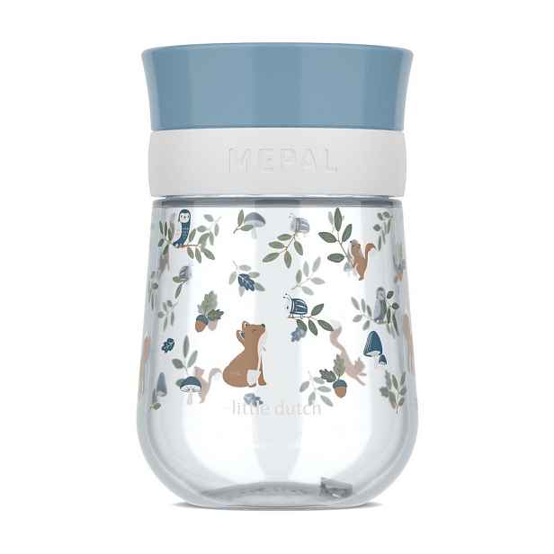 Světle modrý plastový dětský hrnek 300 ml Forest Friends by Little Dutch – Mepal